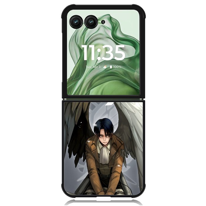 attack on titan levi Z4441 Motorola Moto Razr+ Plus 2024/2025 Case, Motorola Razr 50 Ultra/50s Ultra Case