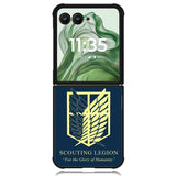 attack on titan Logo minimalist Z4442 Motorola Moto Razr+ Plus 2024/2025 Case, Motorola Razr 50 Ultra/50s Ultra Case