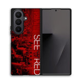 See Red Chicago Bulls Playoffs Z4811 Samsung Galaxy Z Fold 7 Case