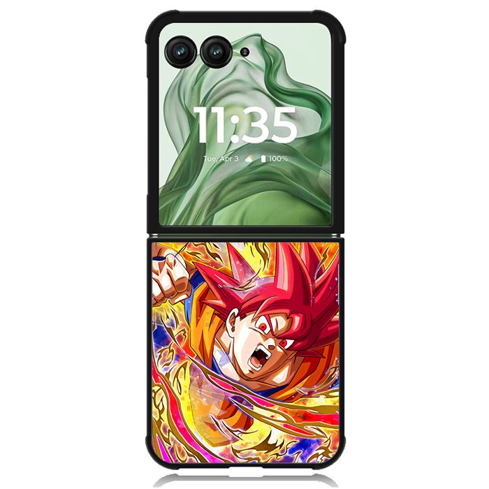 Son goku super saiyan god Z4883 Motorola Moto Razr+ Plus 2024/2025 Case, Motorola Razr 50 Ultra/50s Ultra Case