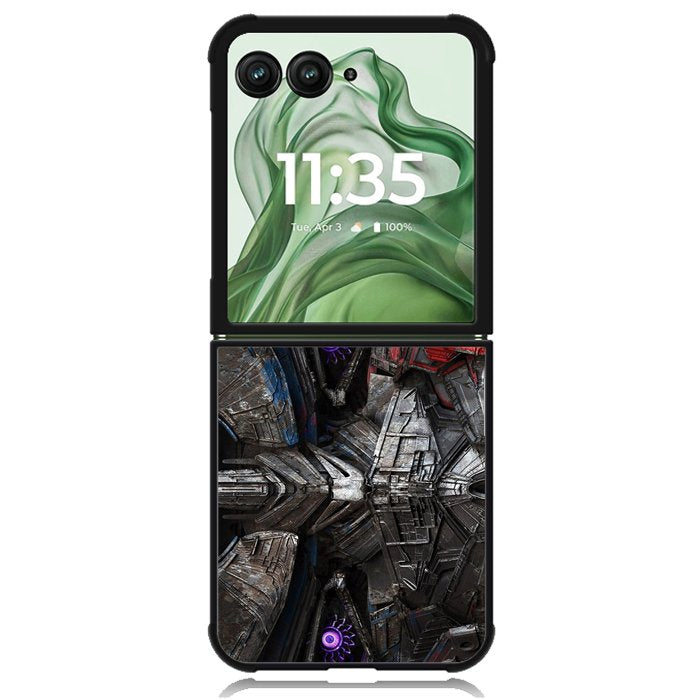 The Last Knight Optimus Prime Face Z5002 Motorola Moto Razr+ Plus 2024/2025 Case, Motorola Razr 50 Ultra/50s Ultra Case