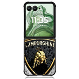lamborghini Logo Z5055 Motorola Moto Razr+ Plus 2024/2025 Case, Motorola Razr 50 Ultra/50s Ultra Case