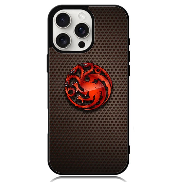 House Targaryen Logo Carbon Z5189 iPhone 16 Pro Case