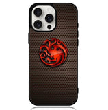 House Targaryen Logo Carbon Z5189 iPhone 16 Pro Max Case