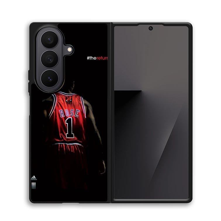 rose 1 chicago bulls Z5367 Samsung Galaxy Z Fold 7 Case
