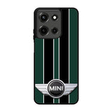 Mini Cooper Style British Racing Black Green Motorola Moto G 5G 2025 Case FE7440