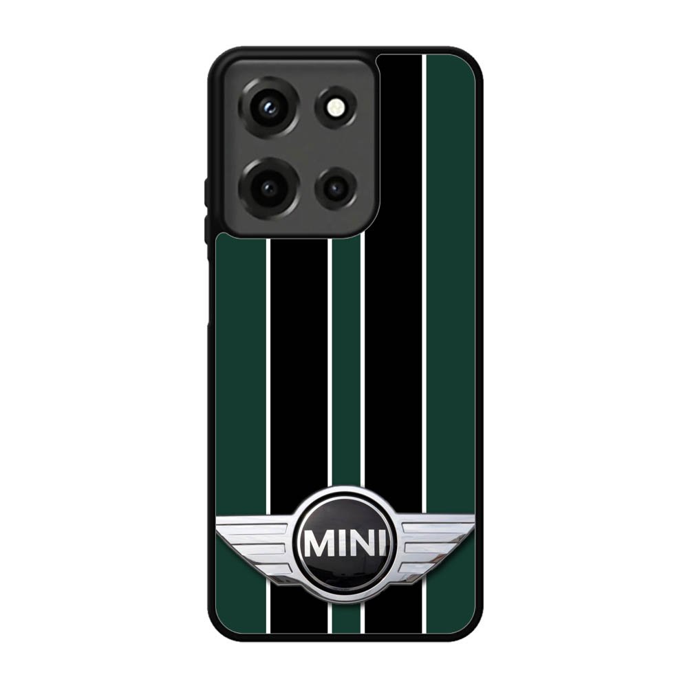 Mini Cooper Style British Racing Black Green Motorola Moto G 5G 2025 Case FE2949