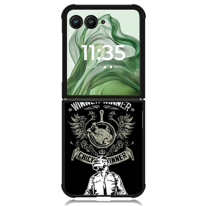 PUBG Winner Chicken Dinner Z7088 Motorola Moto Razr+ Plus 2024/2025 Case, Motorola Razr 50 Ultra/50s Ultra Case
