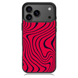 Pewdiepie Red And Black Wavy iPhone 18 Pro Case DC1400