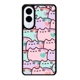 pusheen pattern Z4602 Samsung Galaxy S25 Edge Case