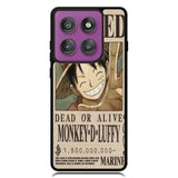 New Monkey D Luffy bounty poster Z4605 Motorola Moto Edge 2025 | Moto Edge 60 Fusion | Moto Edge 60 Pro Case