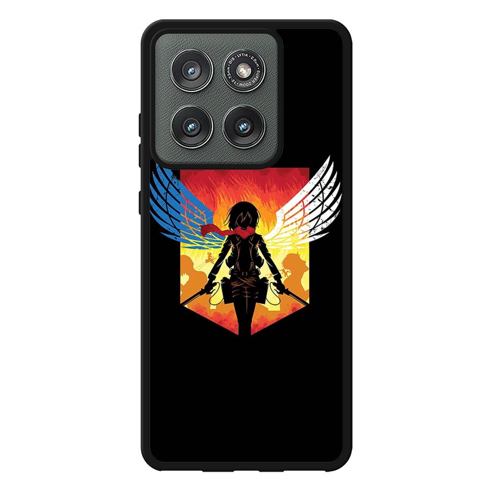 shingeki no kyojin mikasa Z5042 Motorola Moto Edge 2025 Case