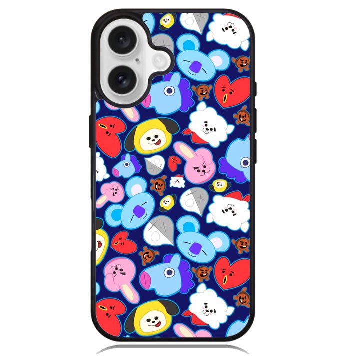 bt21 pattern Z5048 iPhone 16 Plus Case