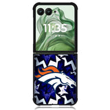 denver broncos Z5144 Motorola Moto Razr+ Plus 2024/2025 Case, Motorola Razr 50 Ultra/50s Ultra Case