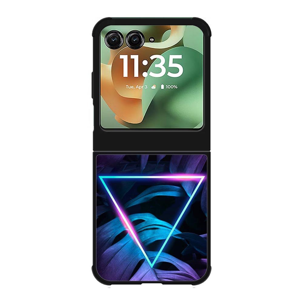 Neon Triangle Monstera Z8001 Motorola Moto RAZR 2025 Case