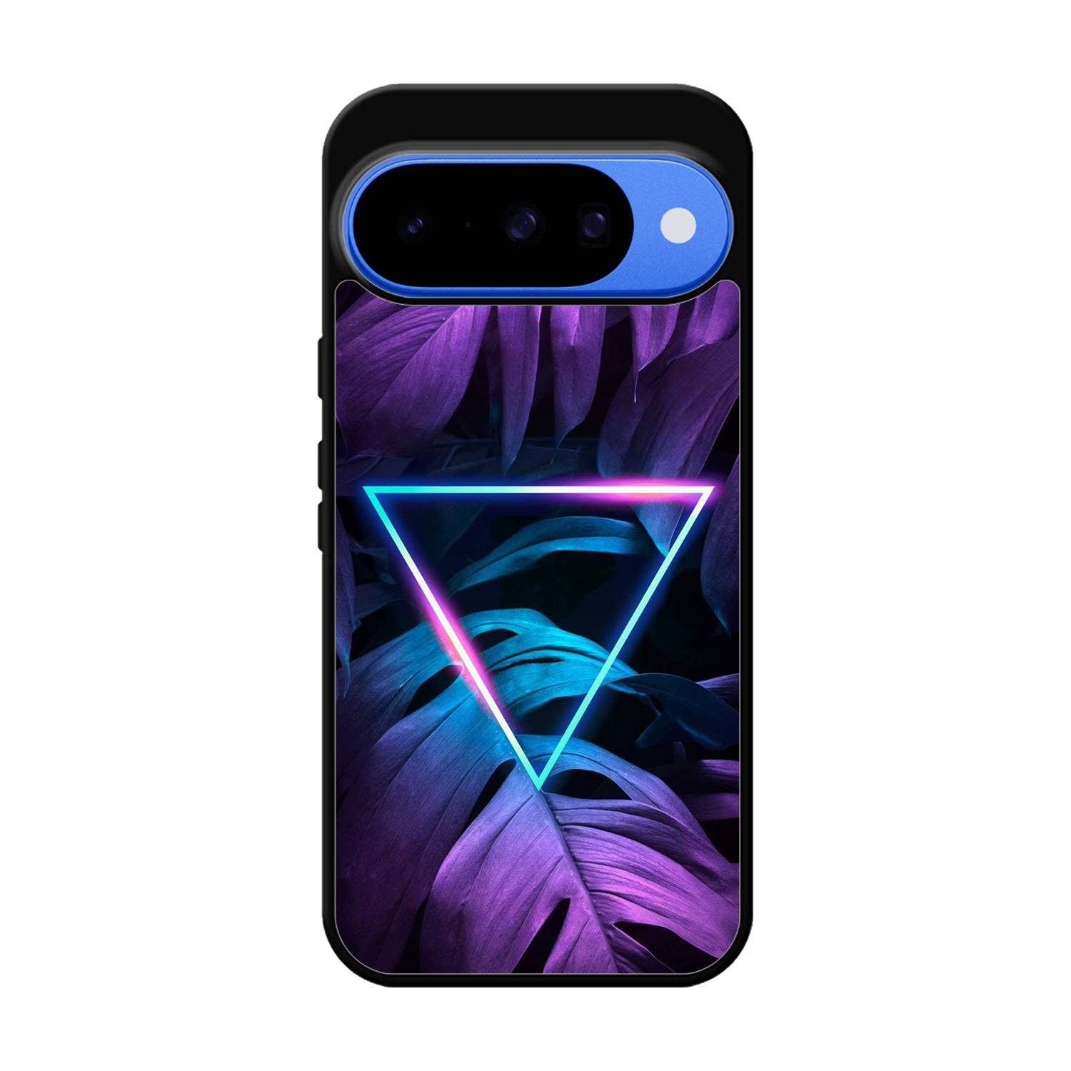 Neon Triangle Monstera Z8001 Google Pixel 10 Case