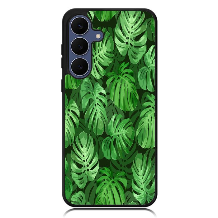 monstera leaves seamless tropical Z8005 Samsung Galaxy S25 FE Case