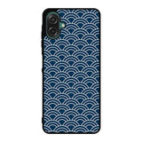 Japanese Gold Cloud Wave Indigo Pattern Z8008 Samsung Galaxy A07 Case