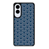 Japanese Gold Cloud Wave Indigo Pattern Z8008 Samsung Galaxy S25 Edge Case