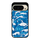 storm waves seamless pattern raging ocean water sea Z8009 Google Pixel 10 Pro Case