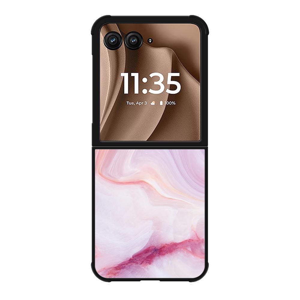 Abstract Watercolor Pink Splash Gold Glitter Z8010 Motorola Moto RAZR Plus 2025 Case