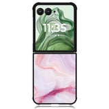 Abstract Watercolor Pink Splash Gold Glitter Z8010 Motorola Moto Razr+ Plus 2024/2025 Case, Motorola Razr 50 Ultra/50s Ultra Case