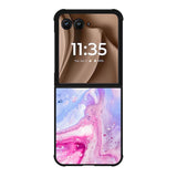 Watercolor Pink Splash Z8011 Motorola Moto RAZR Plus 2025 Case
