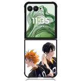 haikyuu hinata and kageyama Z8037 Motorola Moto Razr+ Plus 2024/2025 Case, Motorola Razr 50 Ultra/50s Ultra Case