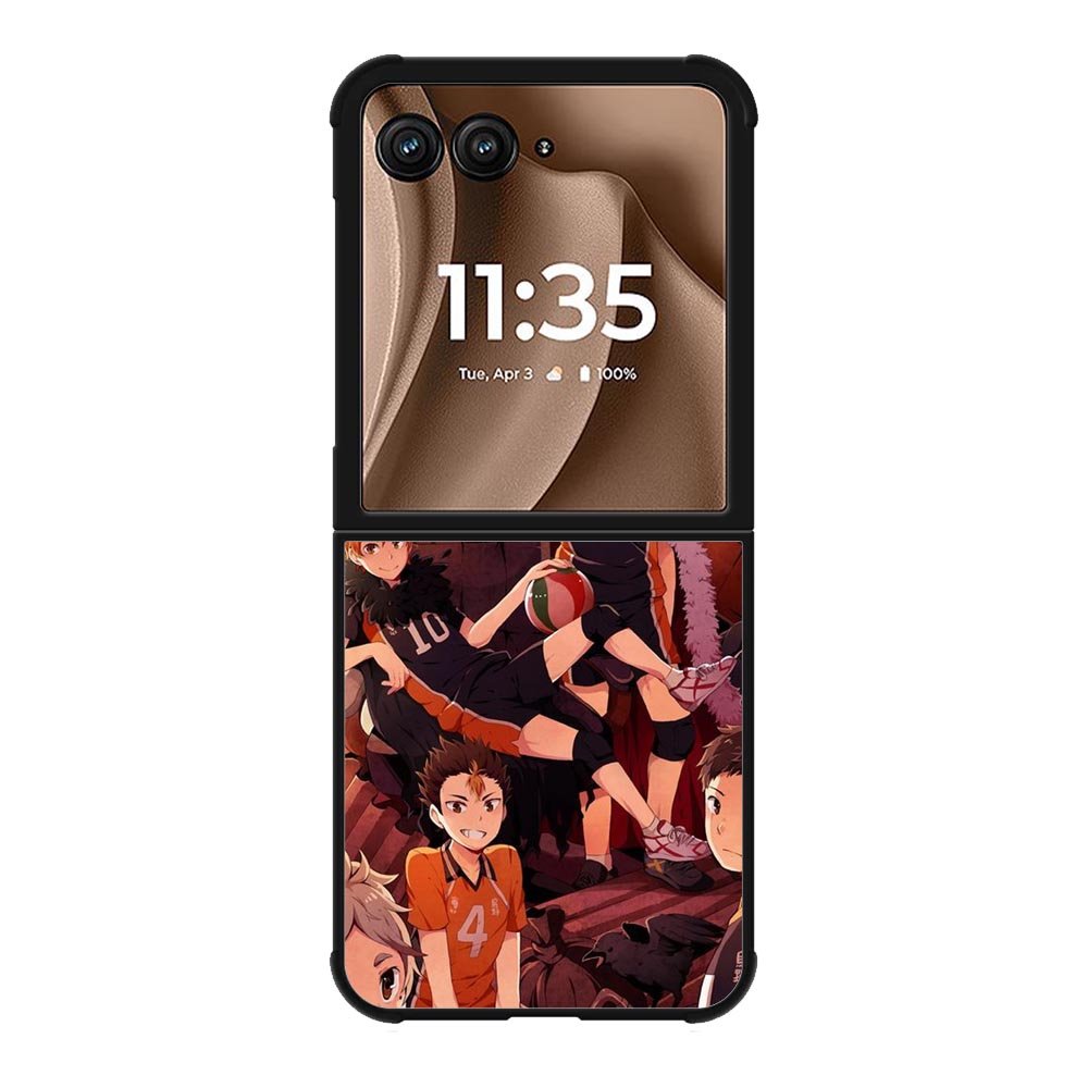 haikyuu team karasuno Z8038 Motorola Moto RAZR Plus 2025 Case