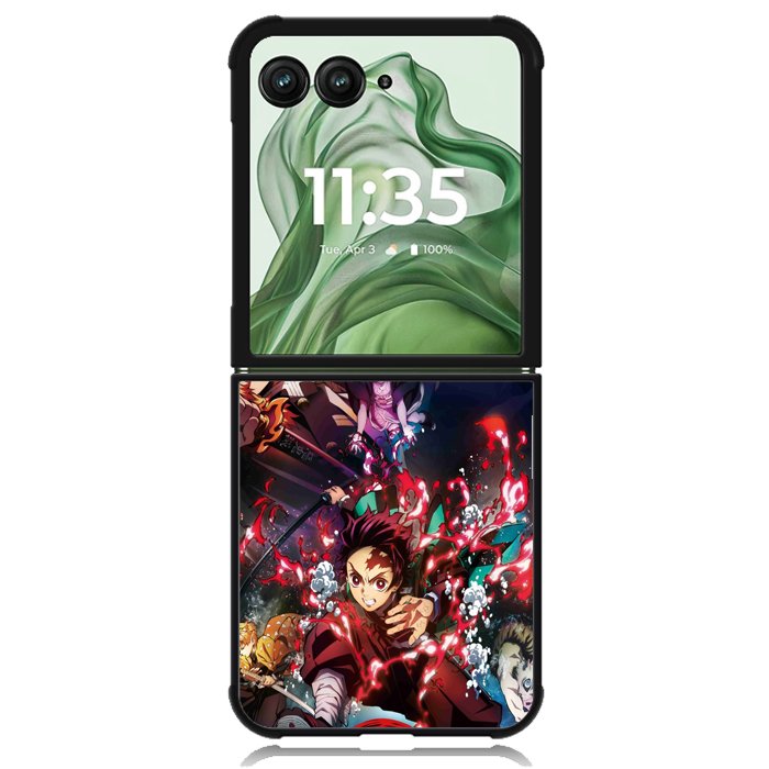 kimetsu no yaiba infinity train Z8046 Motorola Moto Razr+ Plus 2024/2025 Case, Motorola Razr 50 Ultra/50s Ultra Case