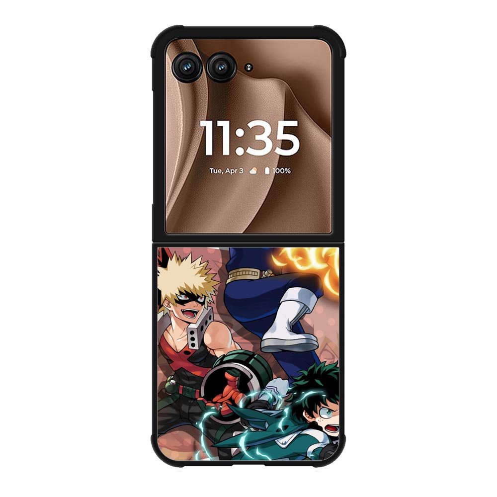 My Hero Academia Deku X Bakugou X Todoroki Z8068 Motorola Moto RAZR Plus 2025 Case