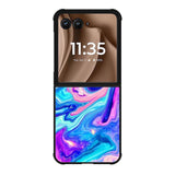 Neon Paint Mixture Z8072 Motorola Moto RAZR Plus 2025 Case