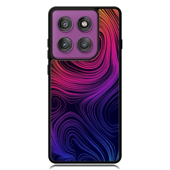 Neon Rainbow swirls Z8073 Motorola Moto Edge 2025 | Moto Edge 60 Fusion | Moto Edge 60 Pro Case