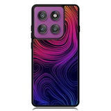 Neon Rainbow swirls Z8073 Motorola Moto Edge 2025 | Moto Edge 60 Fusion | Moto Edge 60 Pro Case