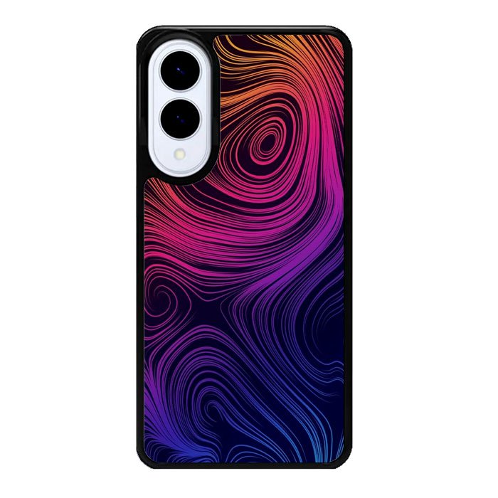 Neon Rainbow swirls Z8073 Samsung Galaxy S25 Edge Case