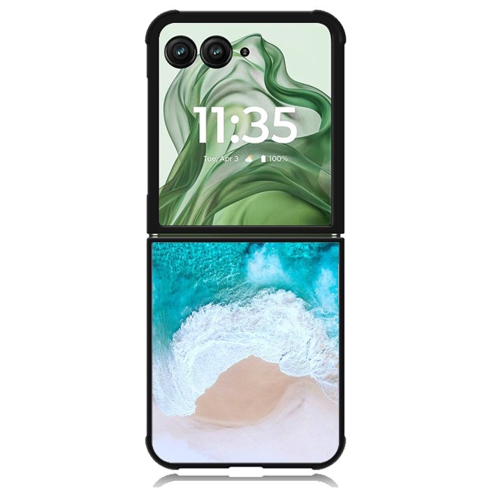 Nature Ocean Z8077 Motorola Moto Razr+ Plus 2024/2025 Case, Motorola Razr 50 Ultra/50s Ultra Case