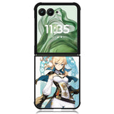 hero genshin impact Z8163 Motorola Moto Razr+ Plus 2024/2025 Case, Motorola Razr 50 Ultra/50s Ultra Case