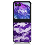 Purple Camouflage Motorola Moto Razr 2024 , Moto Razr 50 Case
