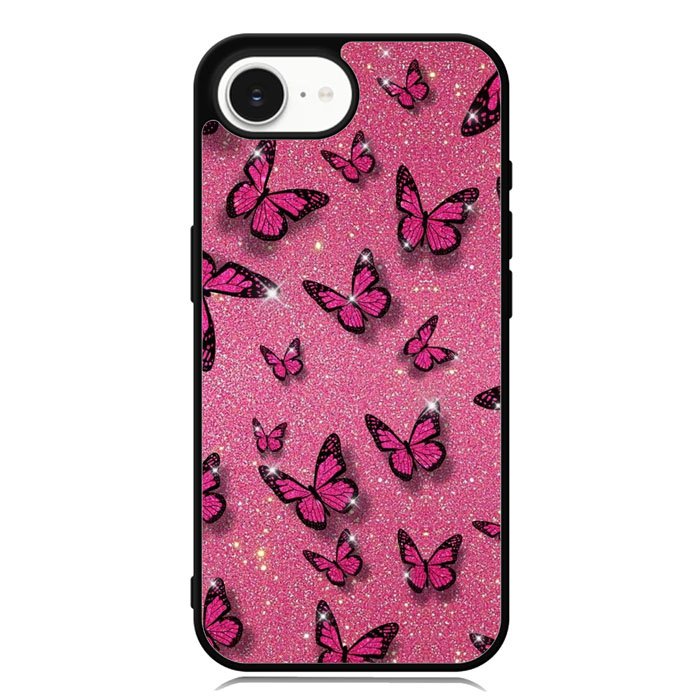 butterfly glitter iPhone 16e Case