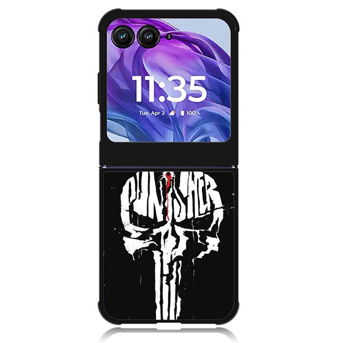 Punisher Black Motorola Moto Razr 2024 , Moto Razr 50 Case