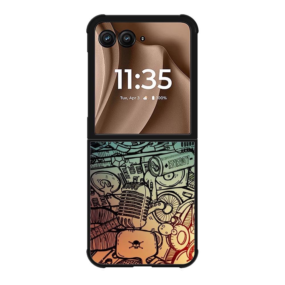 Doodle Music Motorola Moto RAZR Plus 2025 Case FE0222