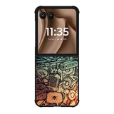 Doodle Music Motorola Moto RAZR Plus 2025 Case FE0222