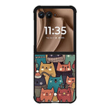 Cute Cat Motorola Moto RAZR Plus 2025 Case FE0184