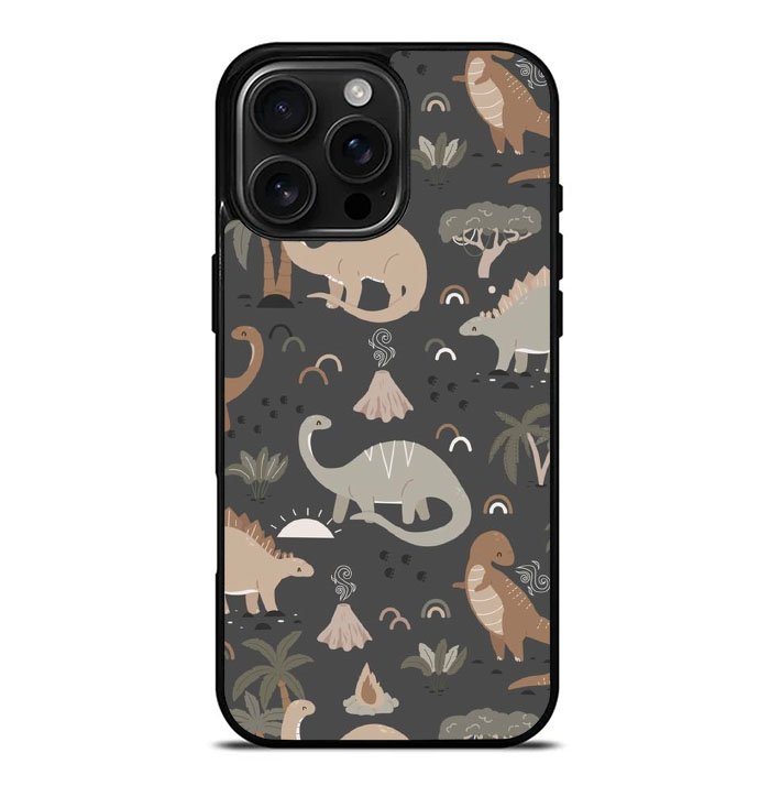 Cute Dino iPhone 16 Pro Max Case FE0189