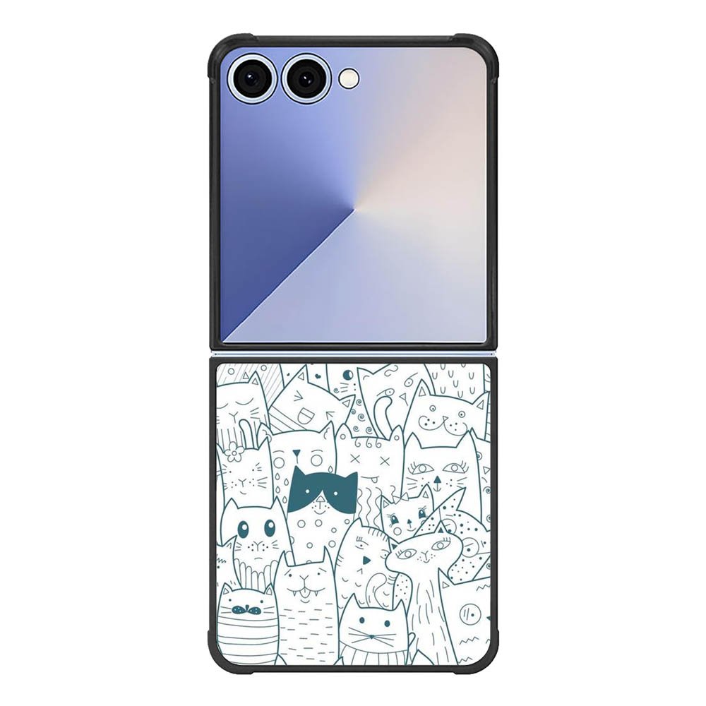 Cat Pattern FE0482 Samsung Galaxy Flip 7 5G Case