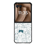 Cat Pattern Motorola Moto RAZR Plus 2025 Case FE0143