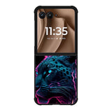 Leopard Neon Motorola Moto RAZR Plus 2025 Case FE0396