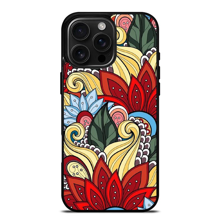 Flower Pattern iPhone 16 Pro Max Case FE0275