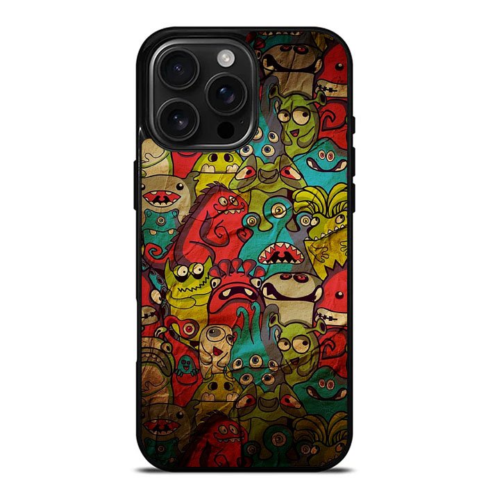 Monster Doodle iPhone 16 Pro Max Case FE0438