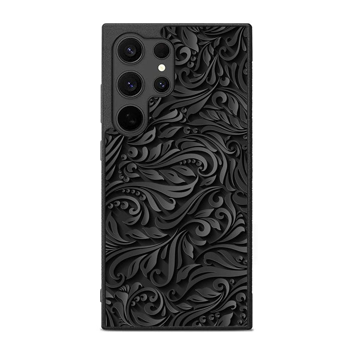 Black Flower FE0542 Samsung Galaxy S25 Ultra Case
